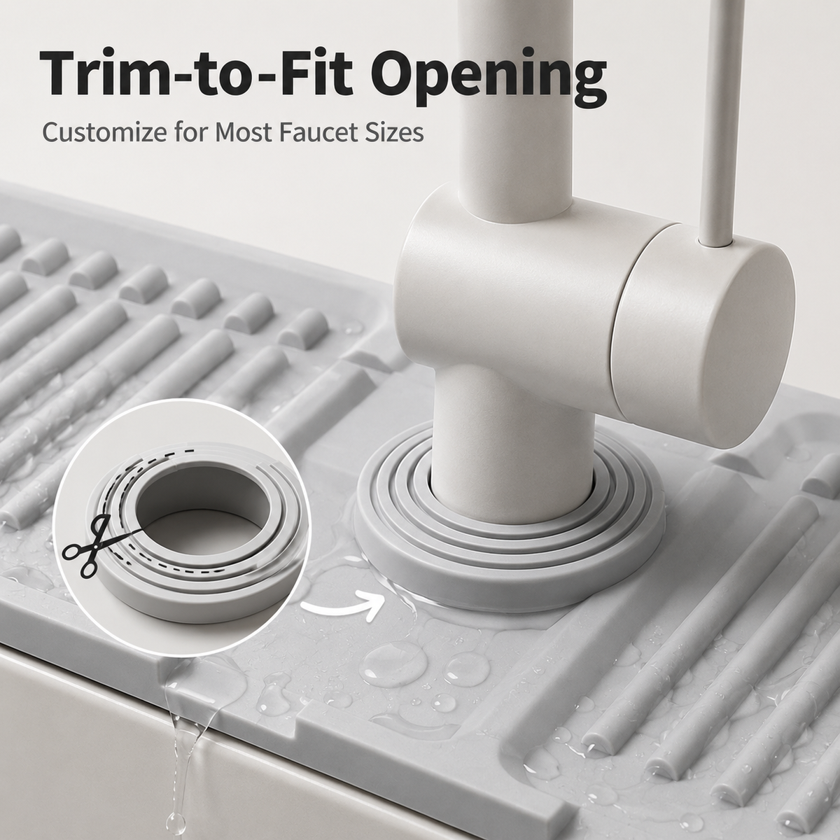 Silicone Sink Splash Guard & Drying Mat