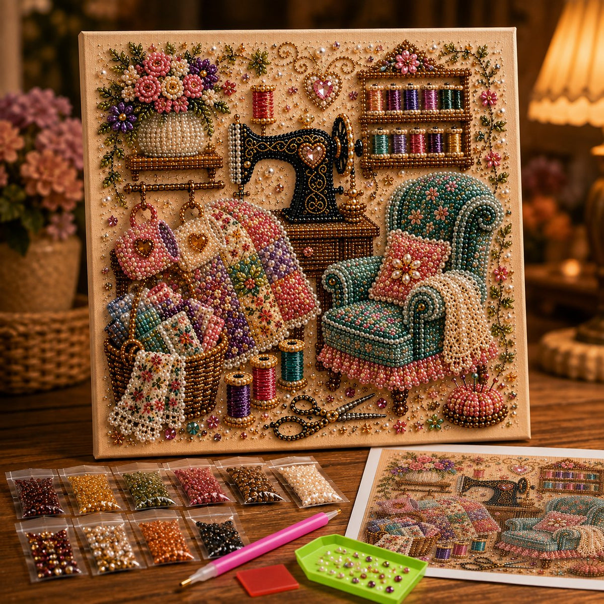 🔥Last Day Buy 1 Get 1 Free $24.97 Each🔥Almost Gone-💥✨ Cozy Hobby Rooms 3D Diamond Art Kit