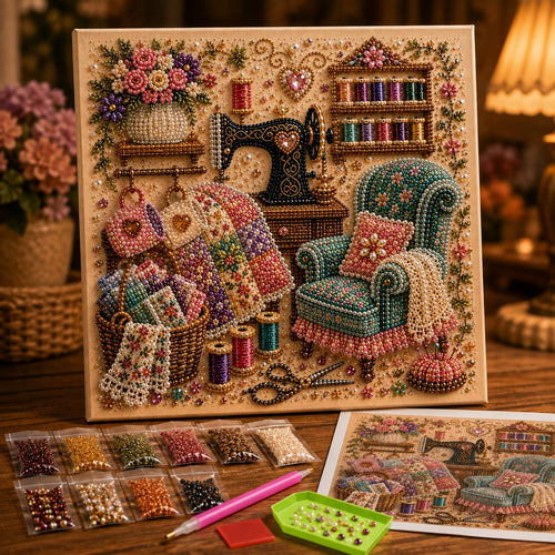 🔥Last Day Buy 1 Get 1 Free $24.97 Each🔥Almost Gone-💥✨ Cozy Hobby Rooms 3D Diamond Art Kit