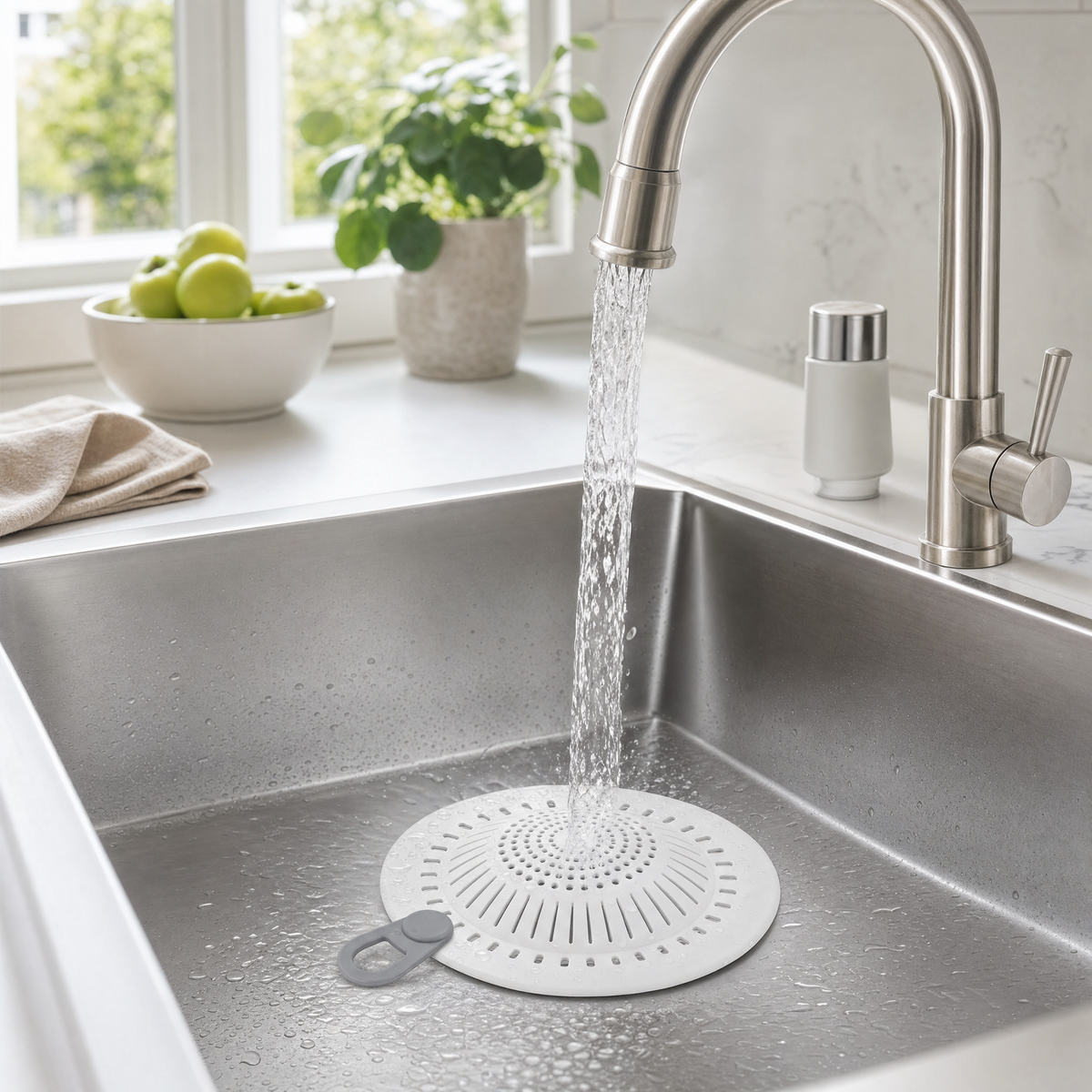 Flexible Sink Drain Strainer with Easy-Lift Handle