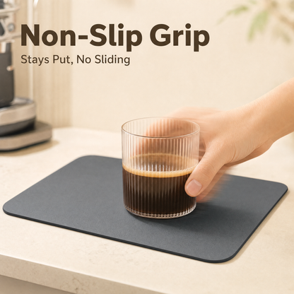 Absorbent Coffee Bar Mat for Countertop