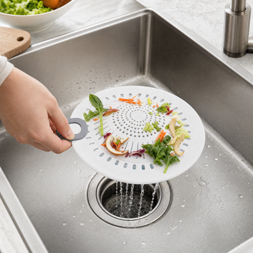 Flexible Sink Drain Strainer with Easy-Lift Handle
