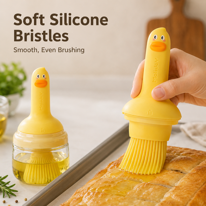 2-in-1 Oil Dispenser Bottle with Silicone Basting Brush