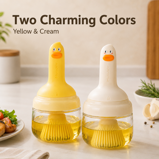 2-in-1 Oil Dispenser Bottle with Silicone Basting Brush