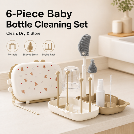 6-Piece Portable Baby Bottle Cleaning Set