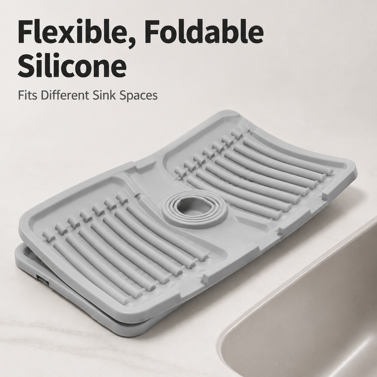 Silicone Sink Splash Guard & Drying Mat