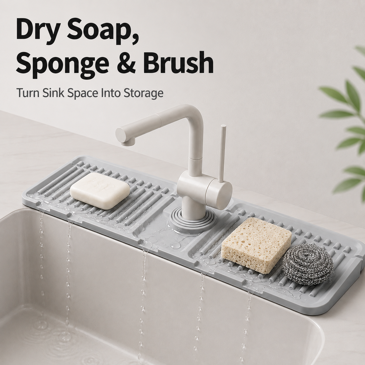 Silicone Sink Splash Guard & Drying Mat