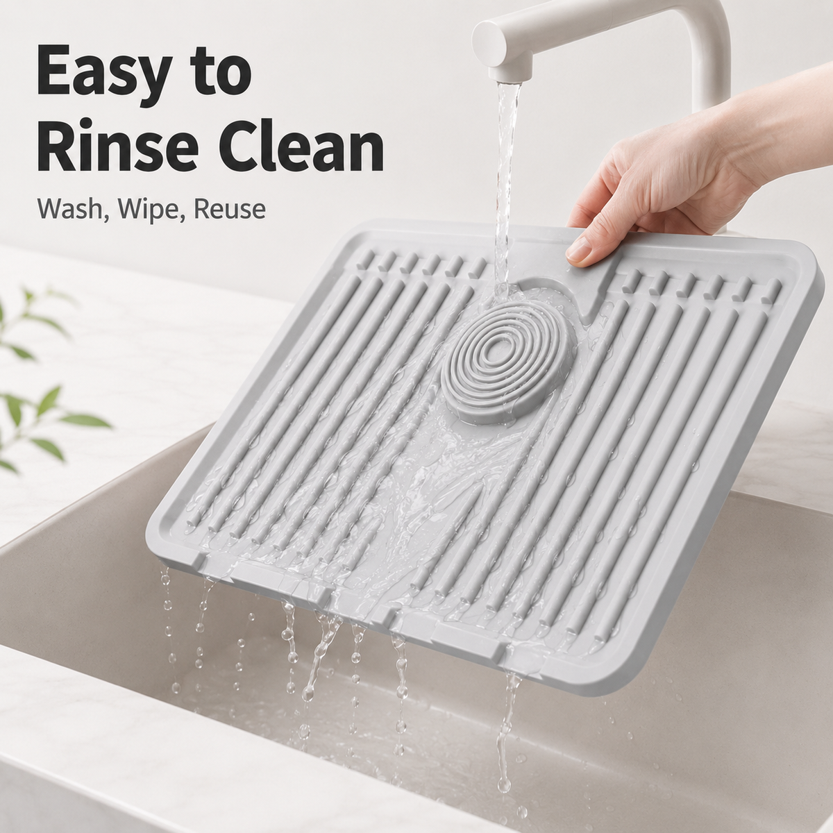 Silicone Sink Splash Guard & Drying Mat