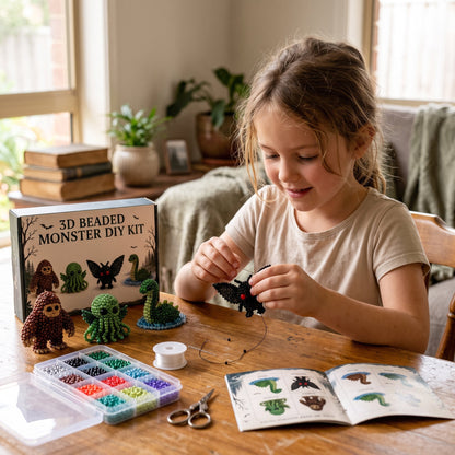 🔥HOT SALE 50% OFF🎁⚡5K+ SOLD! Almost Gone-💥✨ DIY 3D Beaded Animal Craft Kit – 8 Cute Animal Themes for Kids