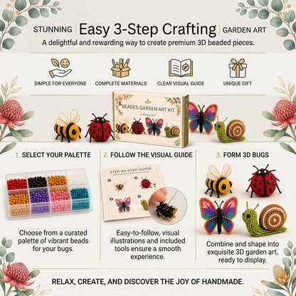🔥HOT SALE 50% OFF🎁⚡5K+ SOLD! Almost Gone-💥✨ DIY 3D Beaded Animal Craft Kit – 8 Cute Animal Themes for Kids