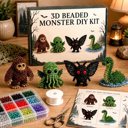 🔥HOT SALE 50% OFF🎁⚡5K+ SOLD! Almost Gone-💥✨ DIY 3D Beaded Animal Craft Kit – 8 Cute Animal Themes for Kids