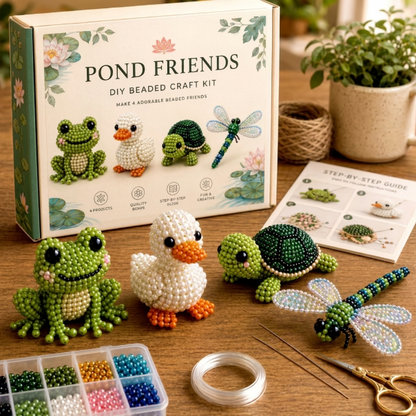 🔥HOT SALE 50% OFF🎁⚡5K+ SOLD! Almost Gone-💥✨ DIY 3D Beaded Animal Craft Kit – 8 Cute Animal Themes for Kids