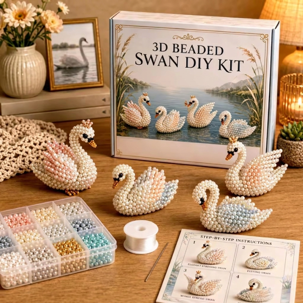 🔥HOT SALE 50% OFF🎁⚡5K+ SOLD! Almost Gone-💥✨ DIY 3D Beaded Animal Craft Kit – 8 Cute Animal Themes for Kids