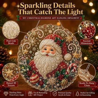 Christmas Pearl Diamond Art Hanging Ornament Kit - image 1