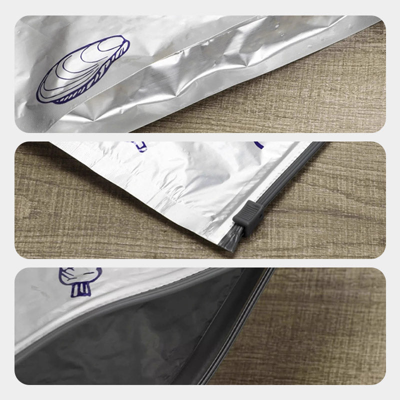 🥳💞Reusable Aluminum Foil Bags| Stand-Up Airtight Zip Lock Pouches for Ultimate Food Freshness & Meal Prep🥩✨
