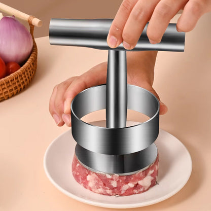🥩Steak Press Round Patty Mold | Food‑Grade 304 Stainless Steel Burger Patty Maker