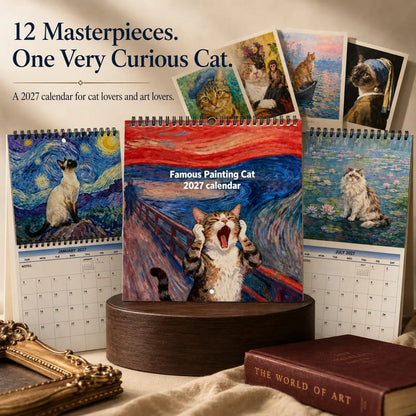 ⏳ Limited-Time Offer: 50% OFF ⏰🎉🔥2027 Funny Cat Meme Calendar