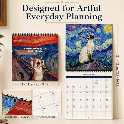⏳ Limited-Time Offer: 50% OFF ⏰🎉🔥2027 Funny Cat Meme Calendar