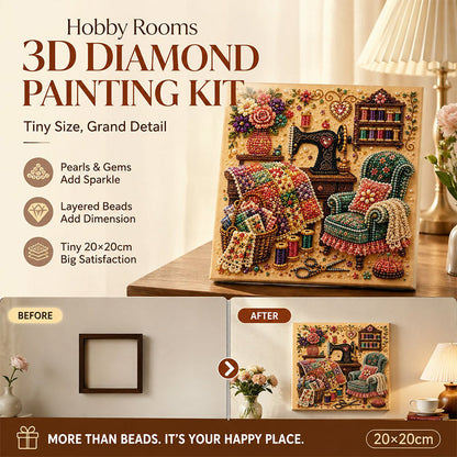 🔥Whispering Room Diamond Art Kit ✨🖼️Mindful Craft for Calm Evenings🌿